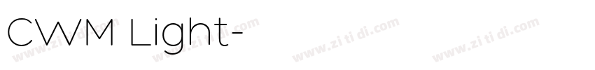 CWM Light字体转换